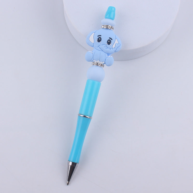 Wholesale Cartoon Animal Silicone Handmade Beadable Pens